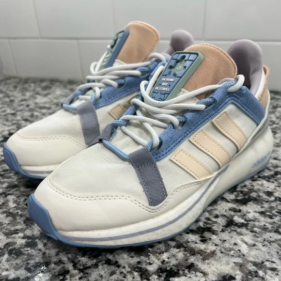 Puzzle Zx 2k Boost Sneaker In White Adidas ZX 2K Boost (FV9996